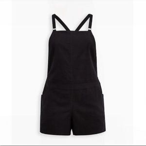 Torrid linen Shortall overalls